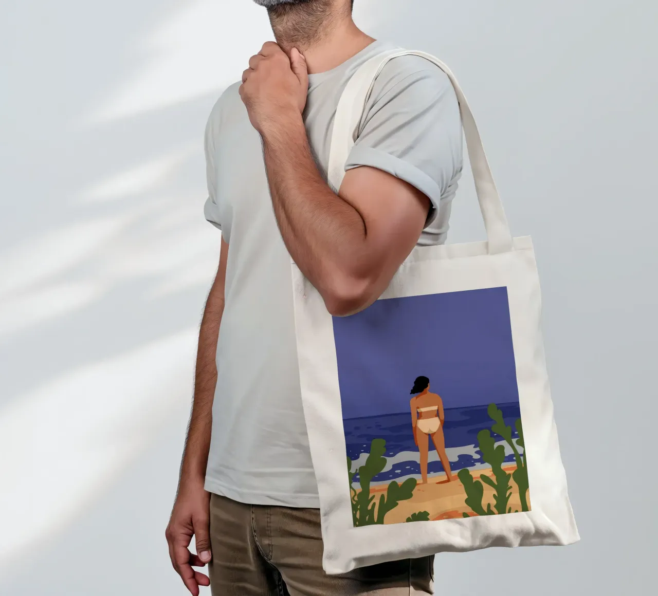 Riflesso del crepuscolo borsa in juta da Seren Liodra