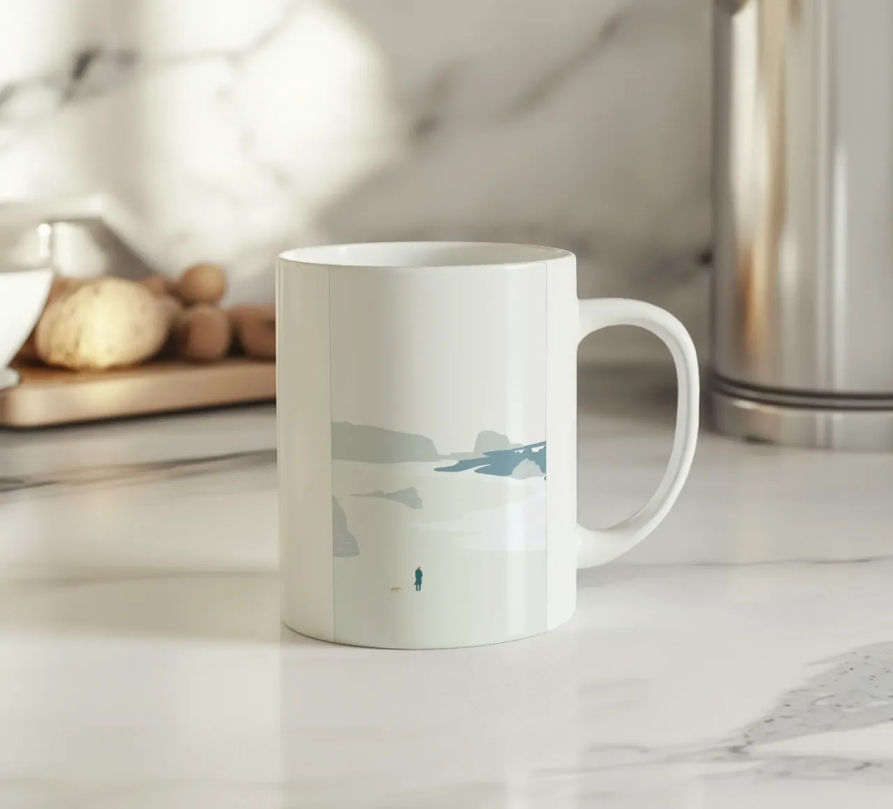 Gå På Stranden tazza in ceramica da Swen Swensøn