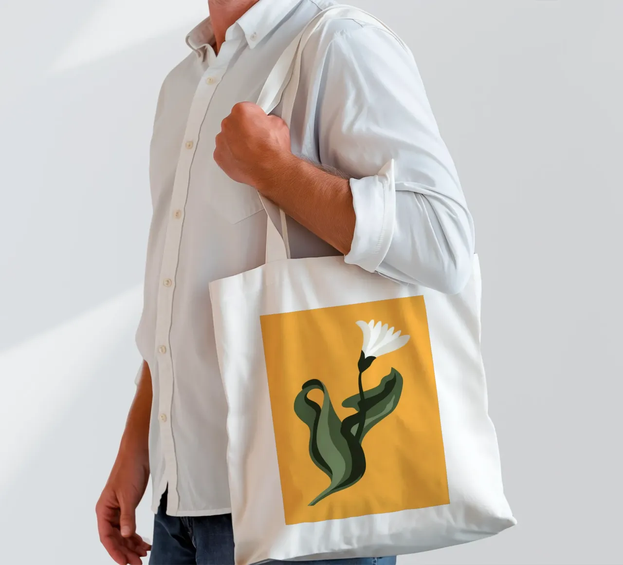 Golden Blossom tote bag by Seren Liodra