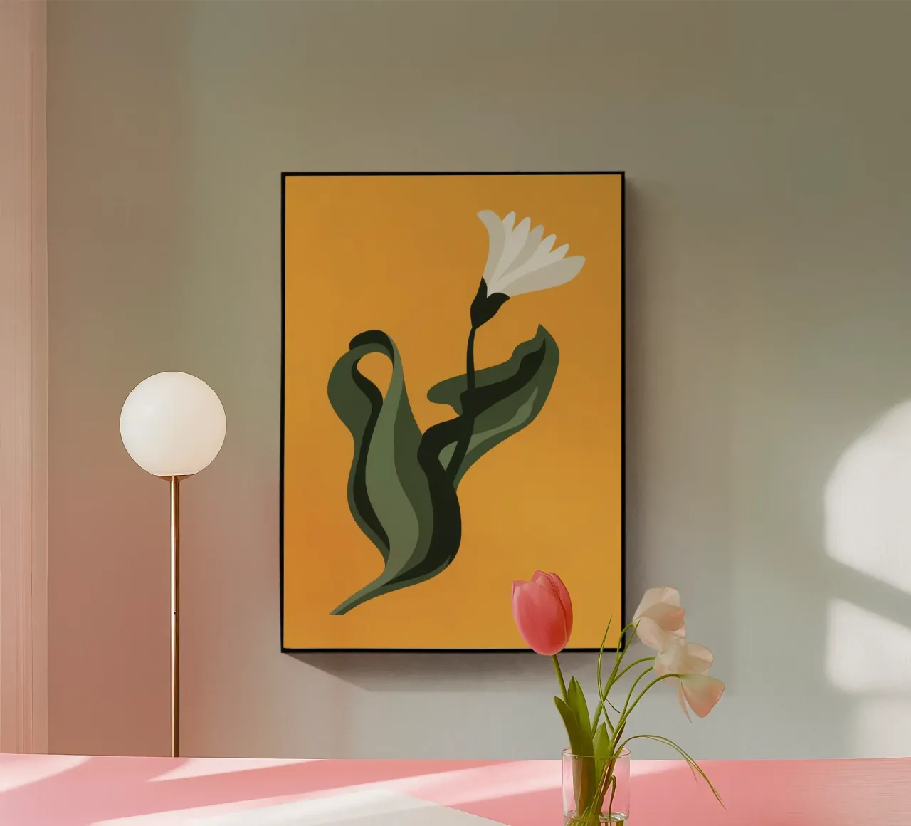 Fiore d'oro plexiglass da Seren Liodra