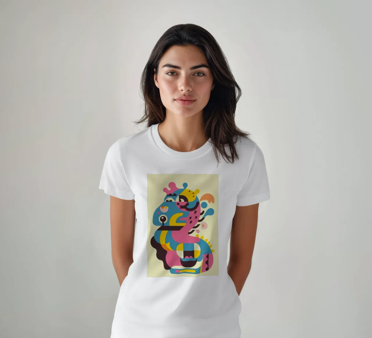 Drago astratto t-shirt da Seren Liodra