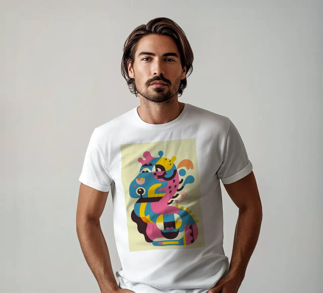 Drago astratto t-shirt da Seren Liodra