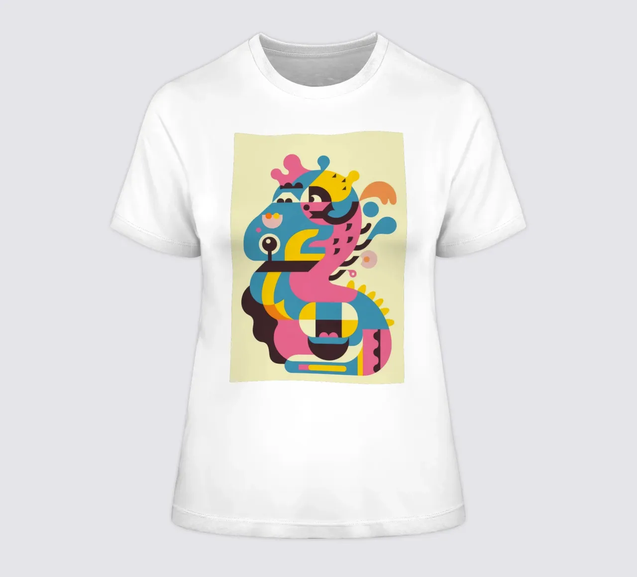 Drago astratto t-shirt da donna da Seren Liodra