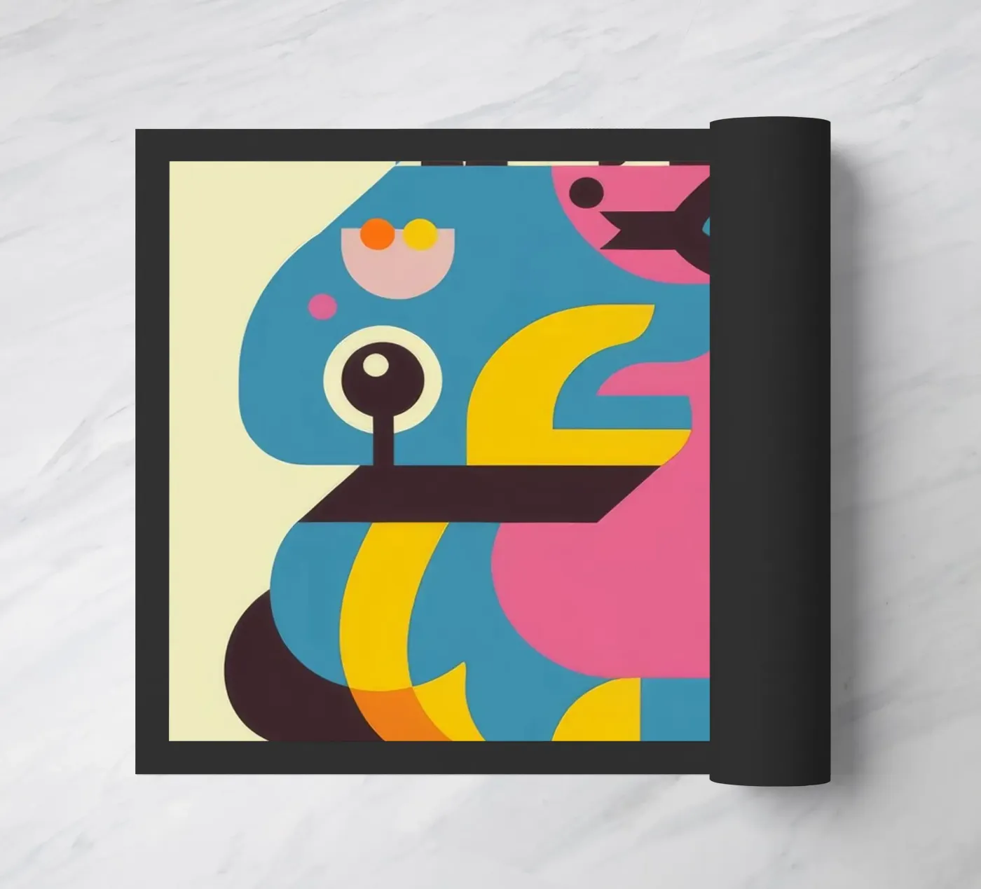 Abstract Dragon doormat by Seren Liodra