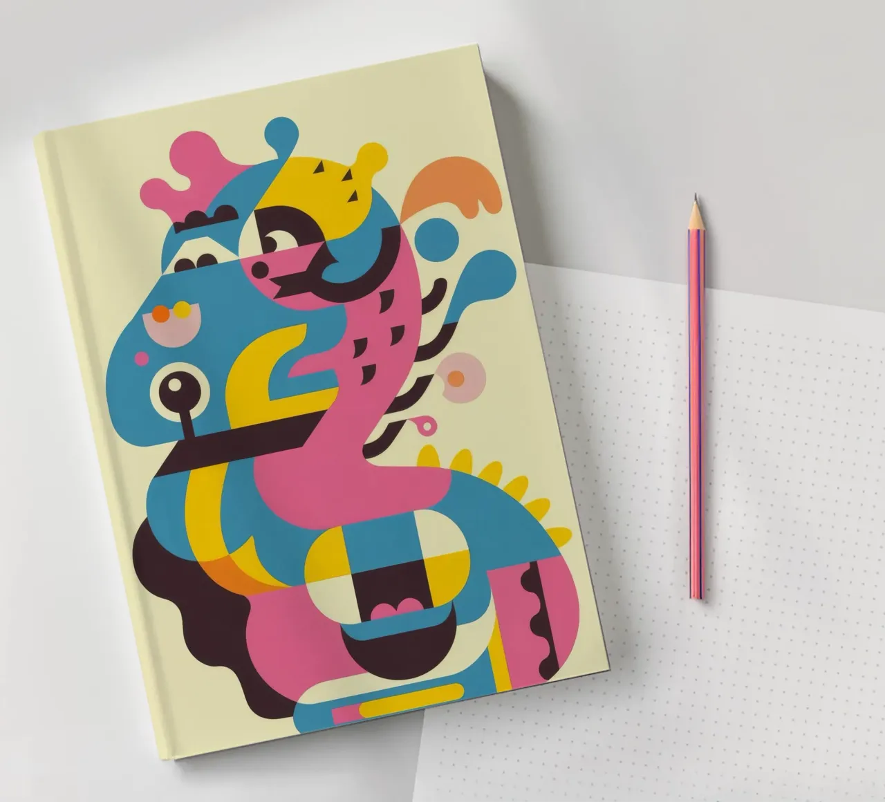 Abstract Dragon notebook by Seren Liodra