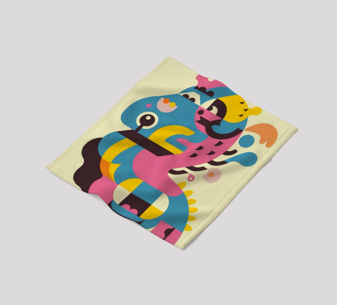 Abstract Dragon fleece blanket by Seren Liodra