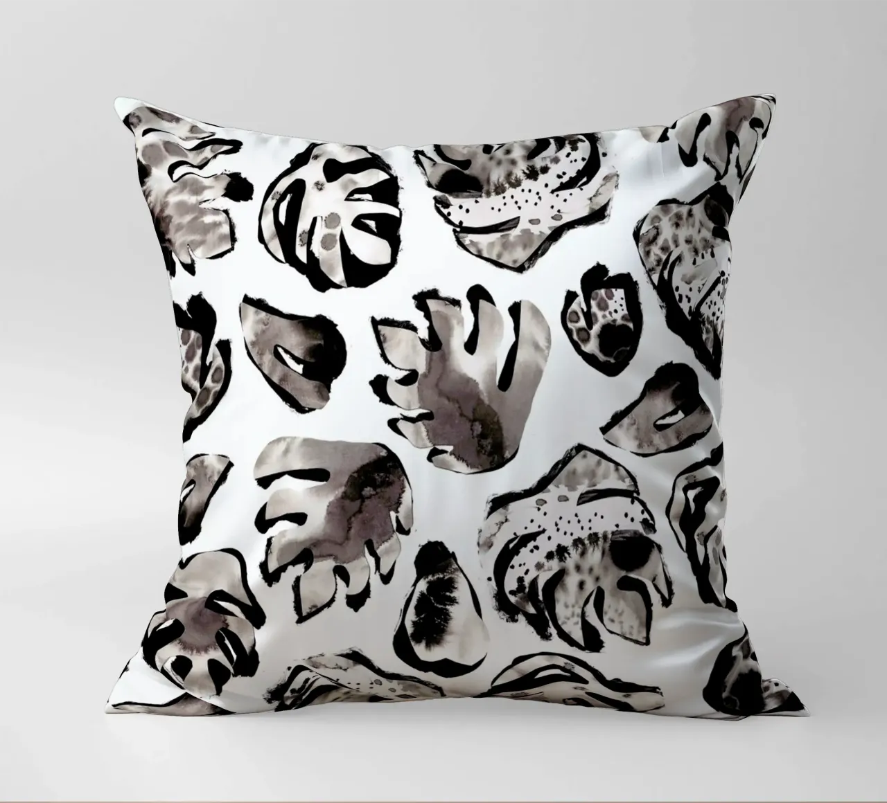 Monstera Ink cuscino da Farina Kuklinski
