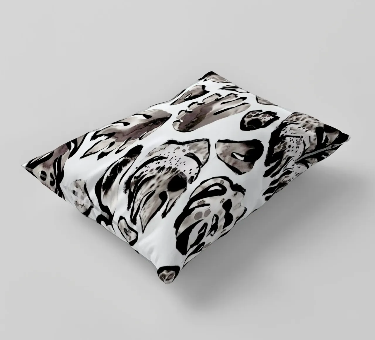 Monstera Ink cuscino da Farina Kuklinski