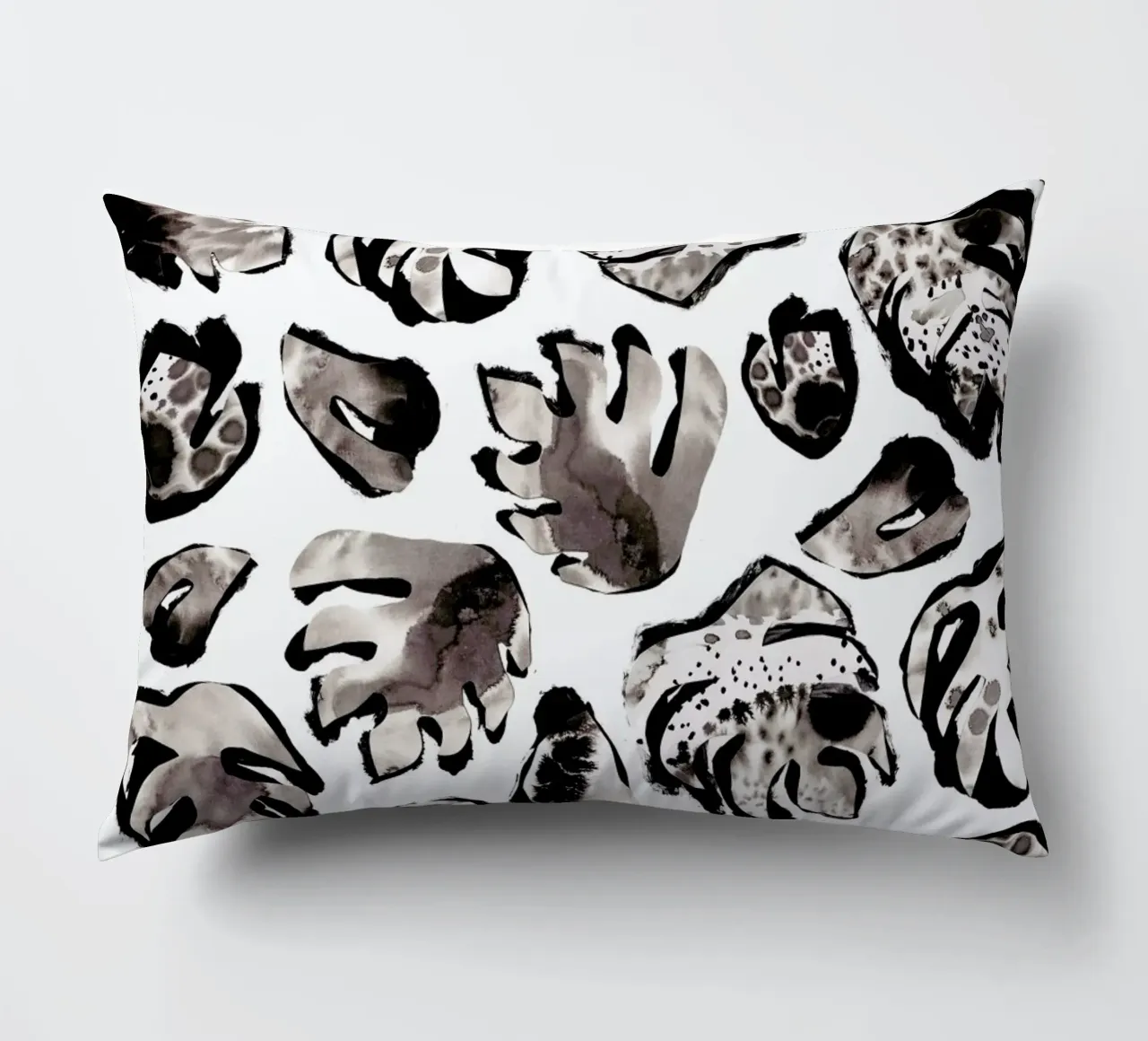 Monstera Ink cuscino da Farina Kuklinski