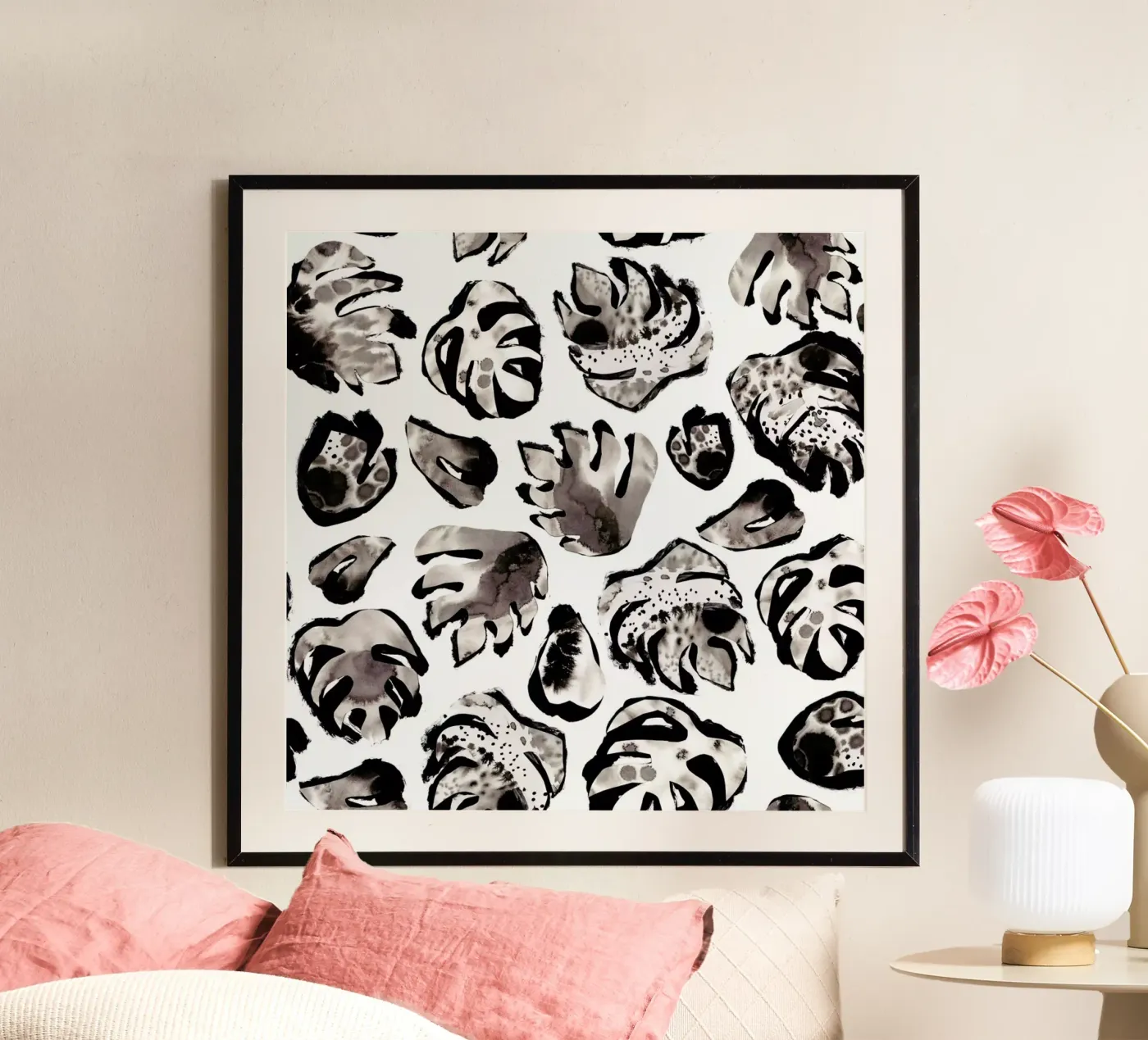 Monstera Ink poster da Farina Kuklinski