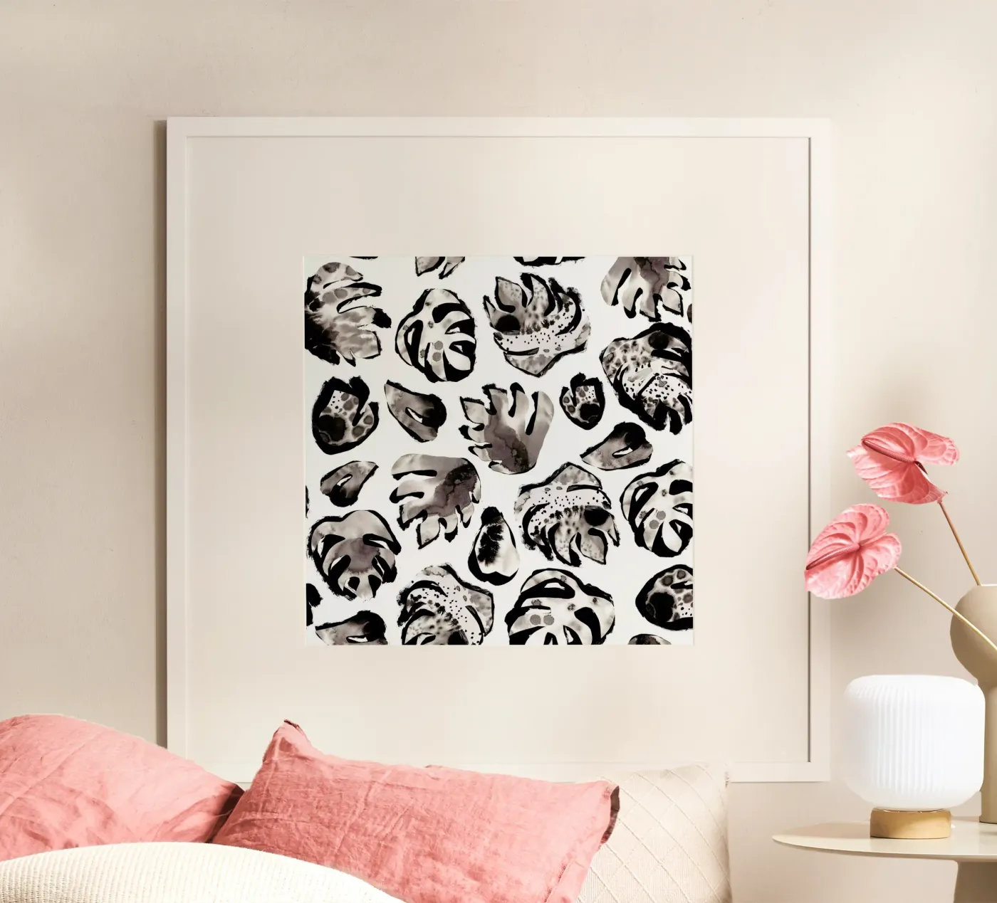 Monstera Ink poster da Farina Kuklinski