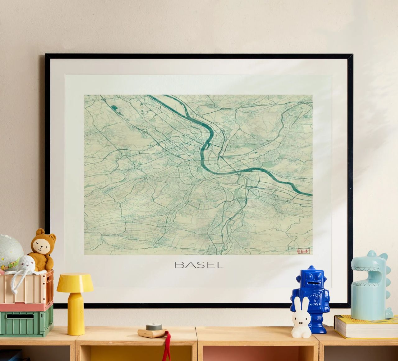 Basel Vintage poster by Hubert Roguski