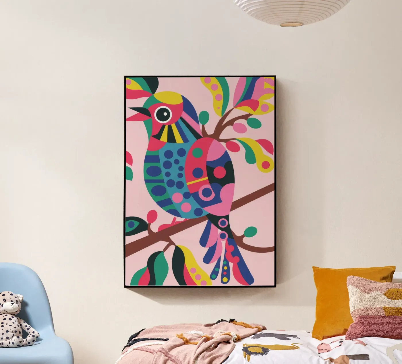 Vibrant Bird plexiglass da Seren Liodra