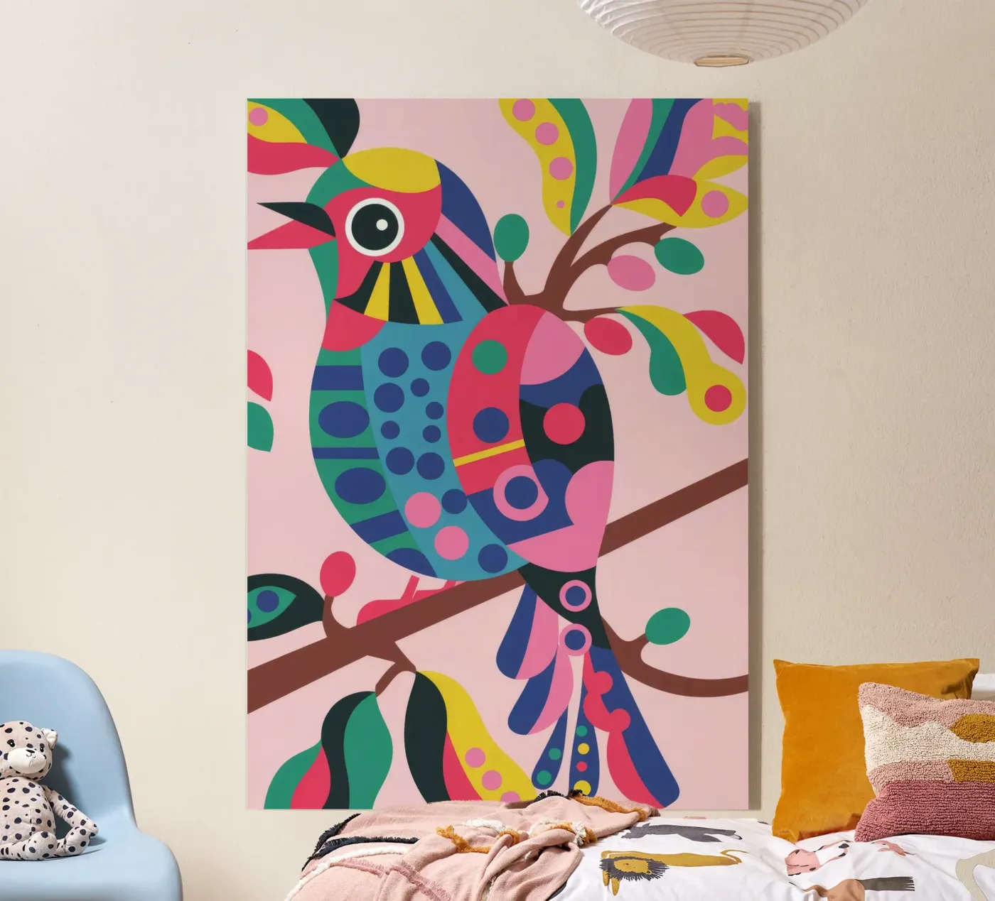 Vibrant Bird plexiglass da Seren Liodra