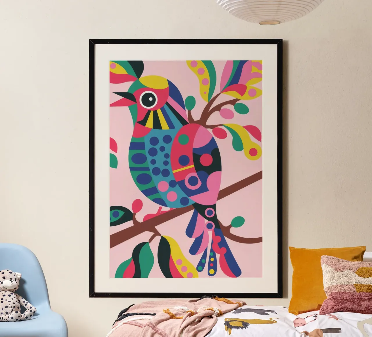 Vibrant Bird hahnemühle by Seren Liodra