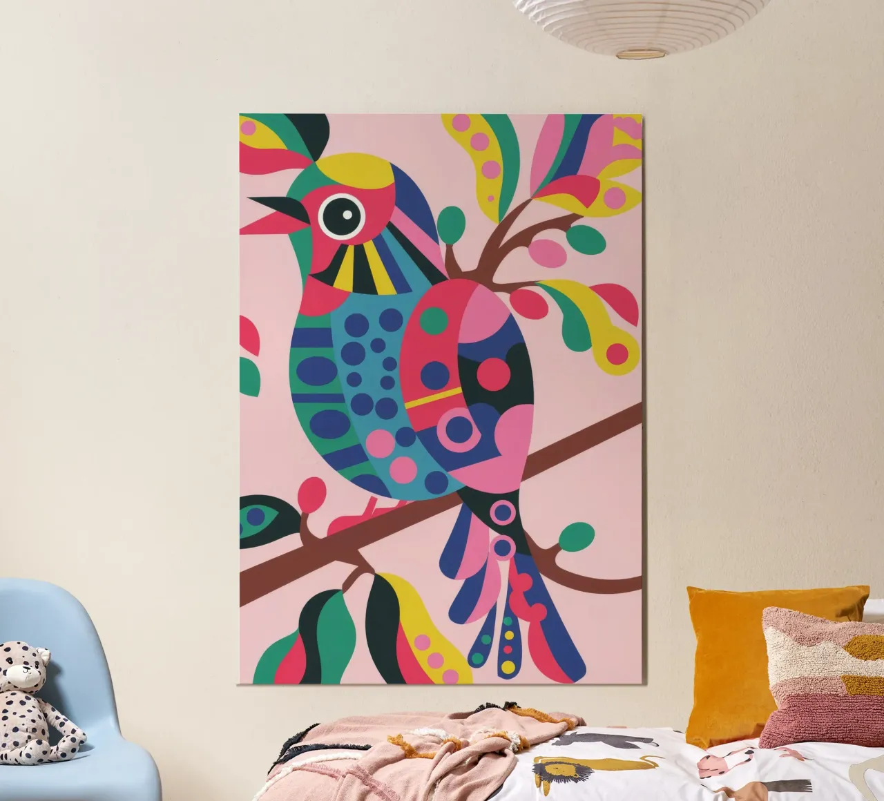 Vibrant Bird hahnemühle by Seren Liodra