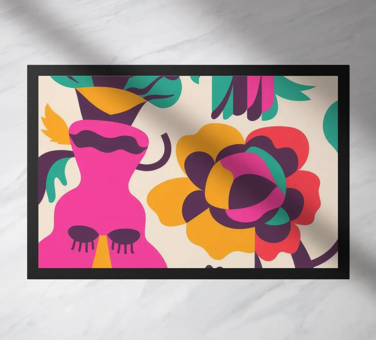 Volti e uccelli zerbino da Seren Liodra