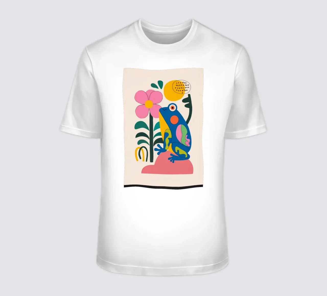 Uccello e fiore t-shirt da Seren Liodra