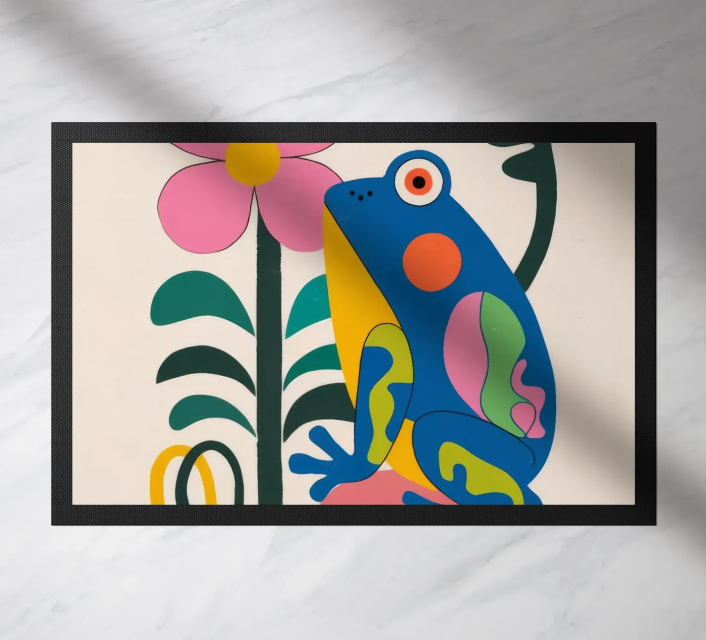 Uccello e fiore zerbino da Seren Liodra