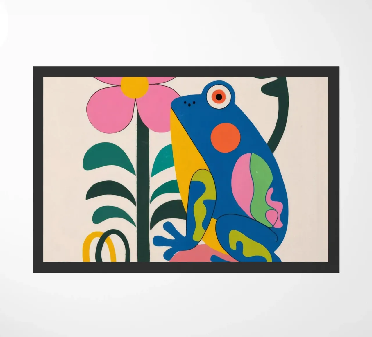 Uccello e fiore zerbino da Seren Liodra