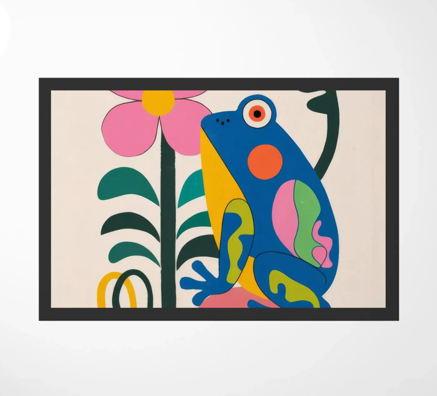 Uccello e fiore zerbino da Seren Liodra