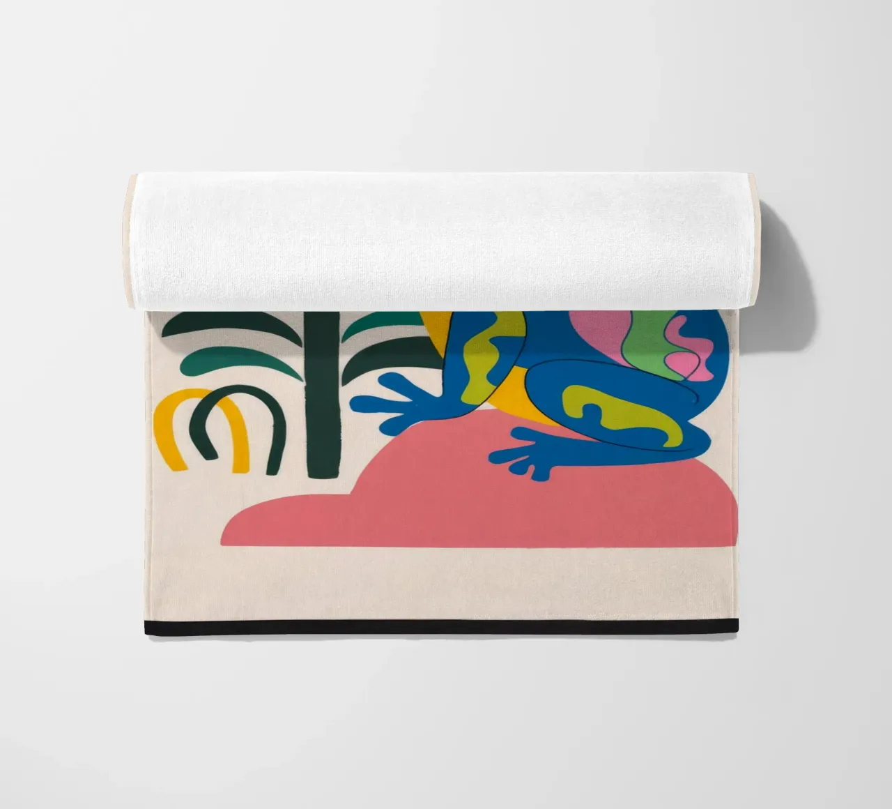 Uccello e fiore telo mare da Seren Liodra