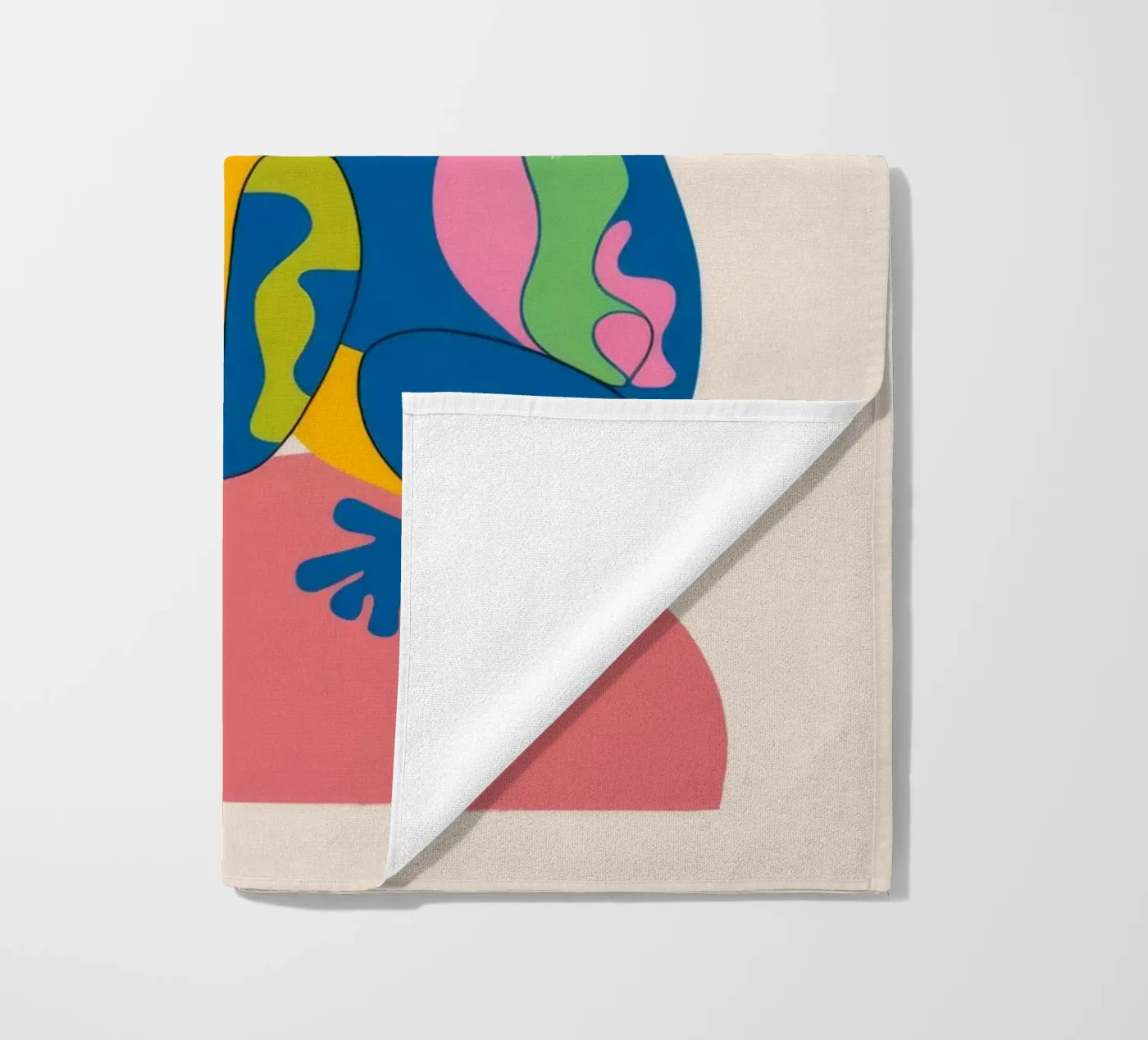 Uccello e fiore telo mare da Seren Liodra