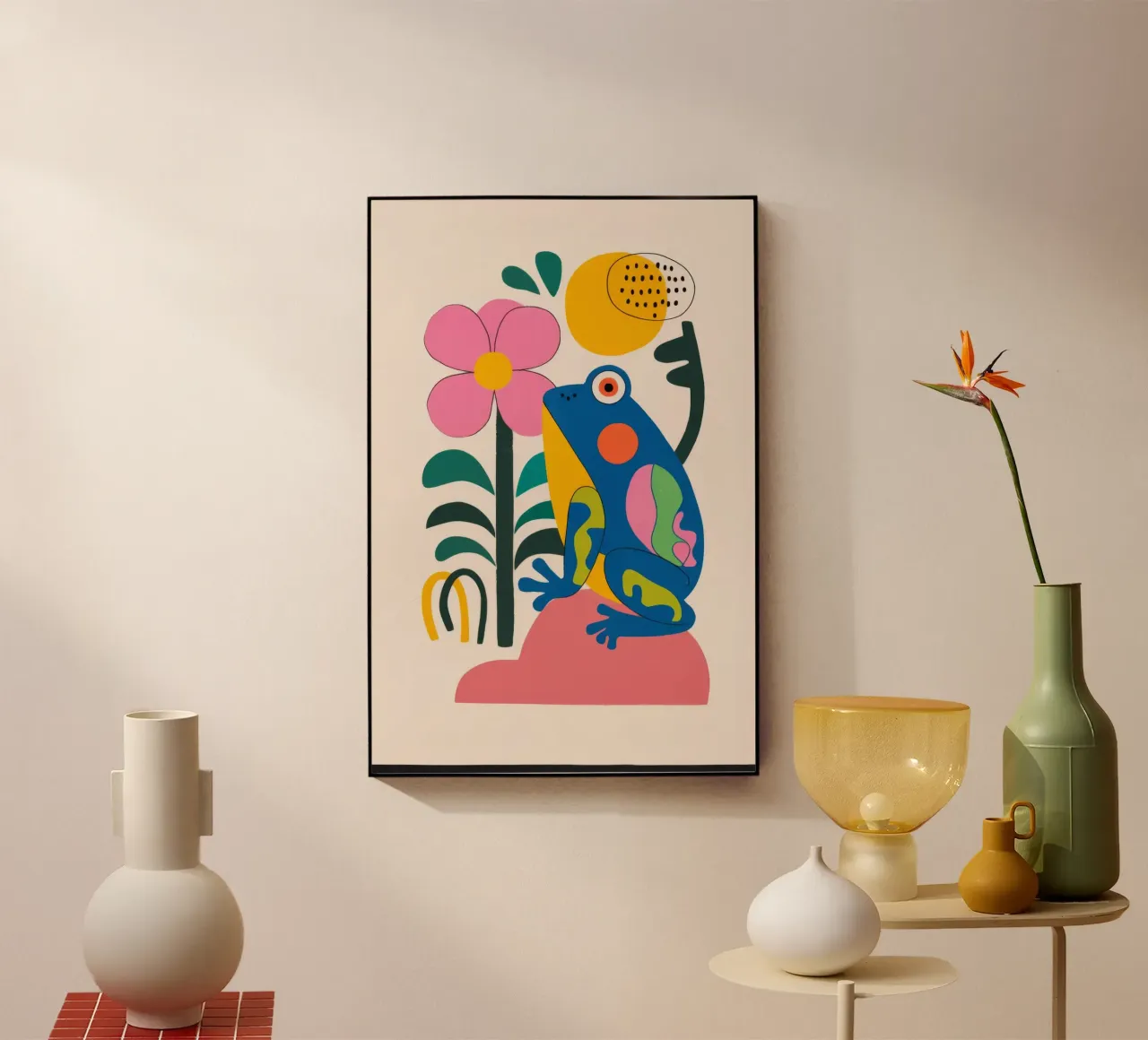 Uccello e fiore plexiglass da Seren Liodra