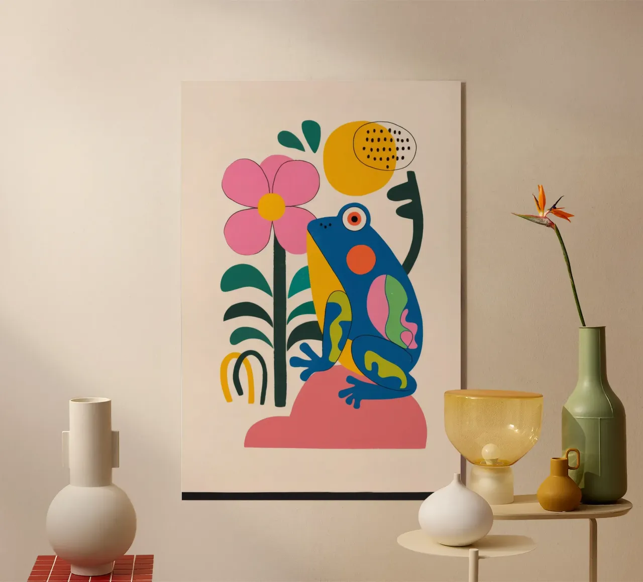 Uccello e fiore plexiglass da Seren Liodra