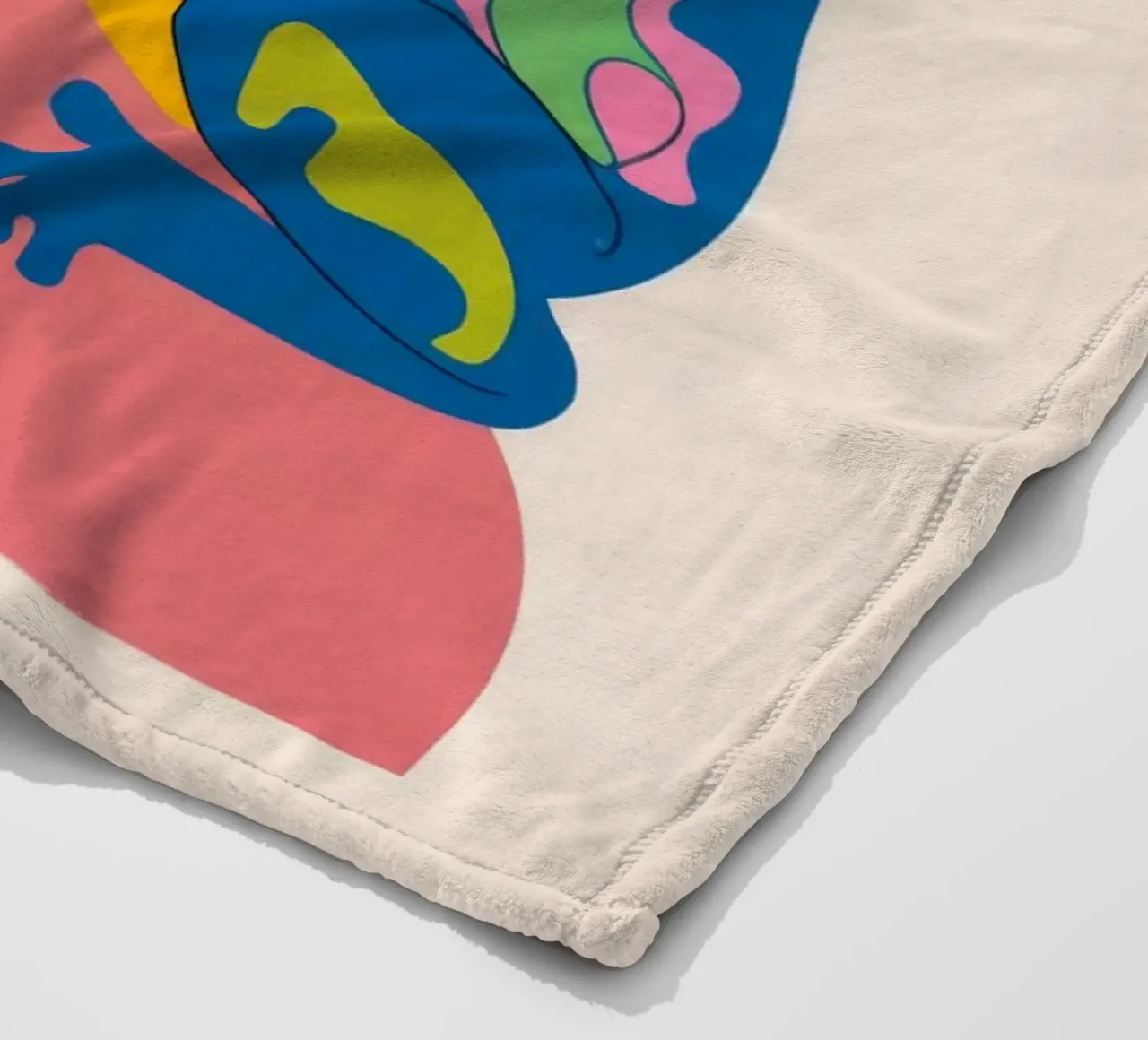 Uccello e fiore coperta in pile da Seren Liodra