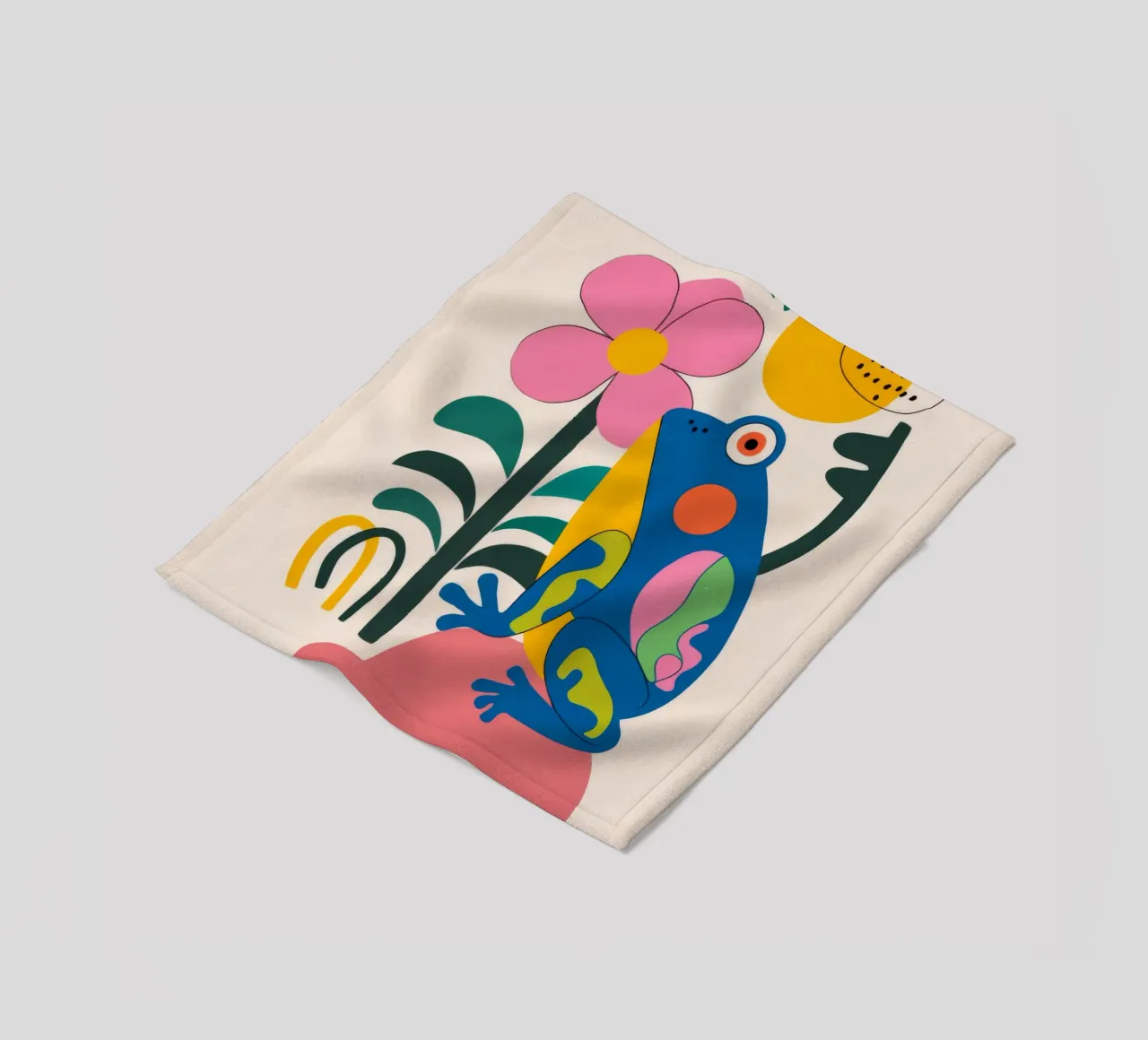 Uccello e fiore coperta in pile da Seren Liodra