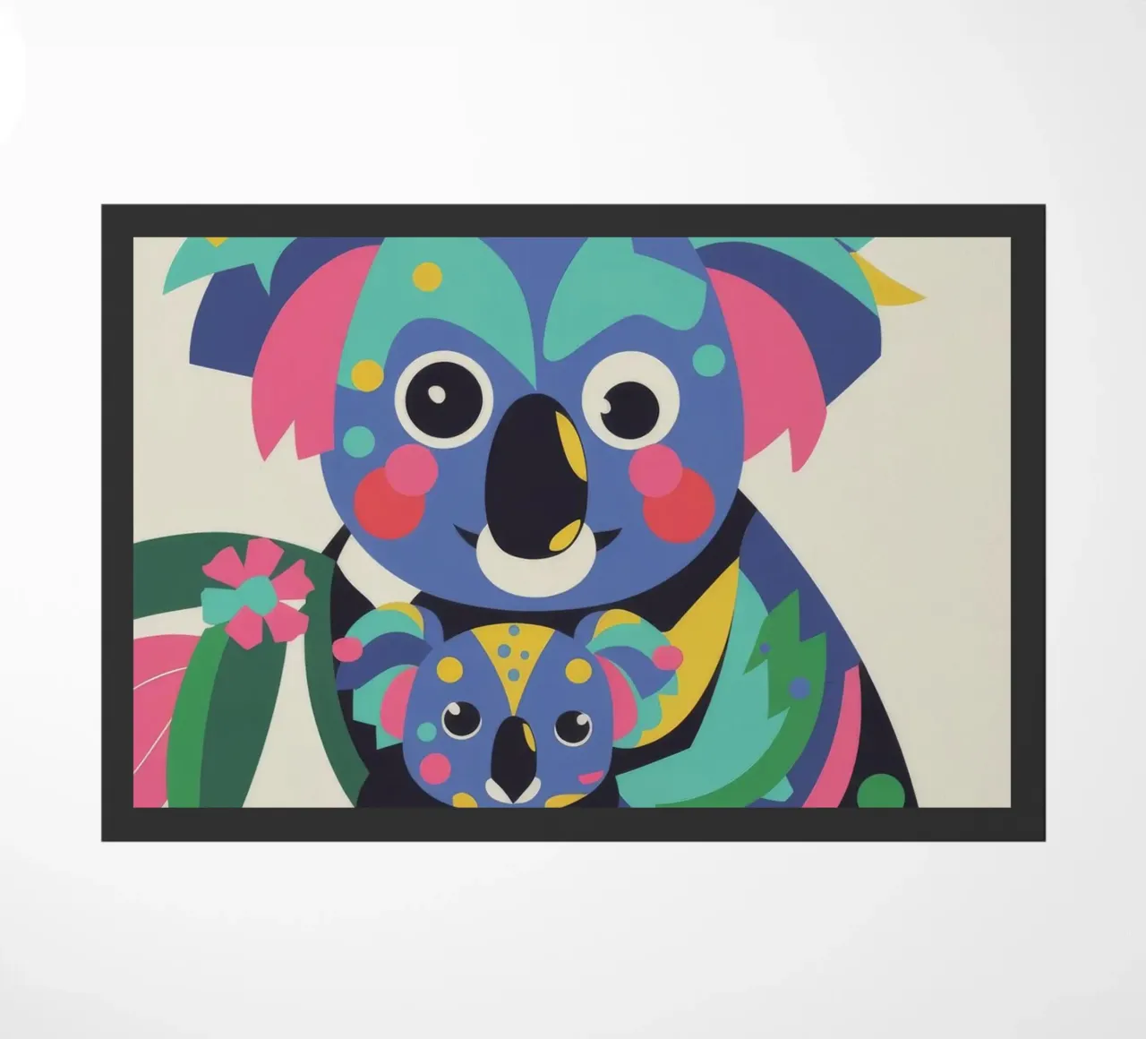 Koala and Baby doormat by Seren Liodra
