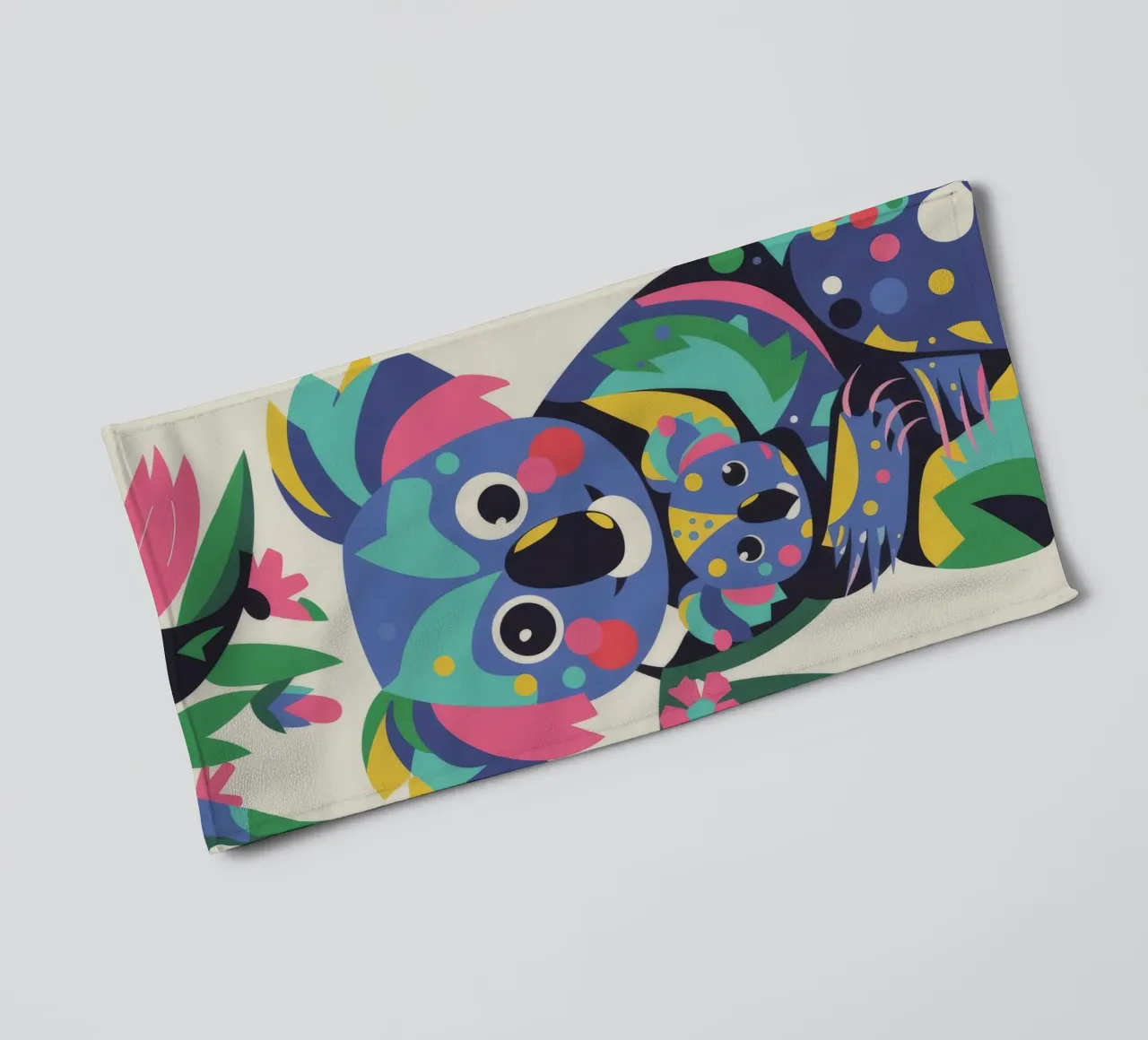 Koala and Baby towel by Seren Liodra