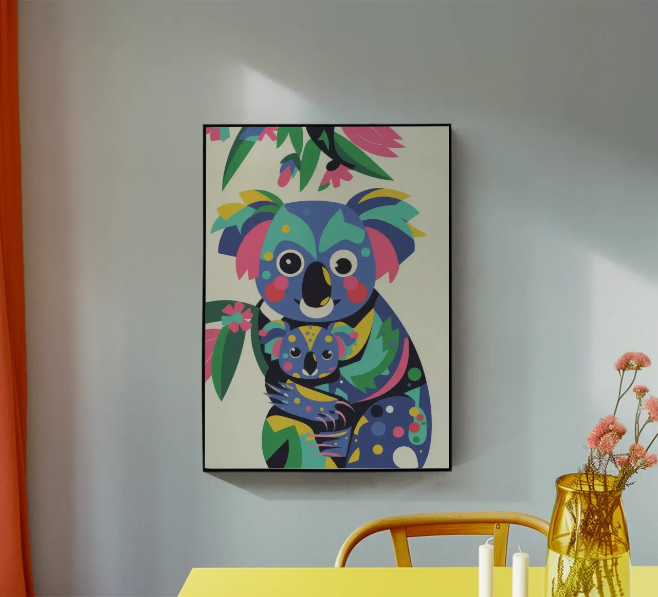 Koala e bambino plexiglass da Seren Liodra