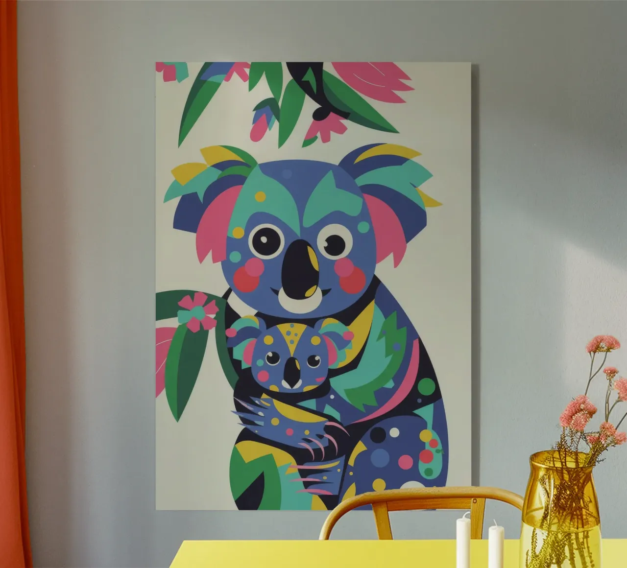 Koala e bambino plexiglass da Seren Liodra