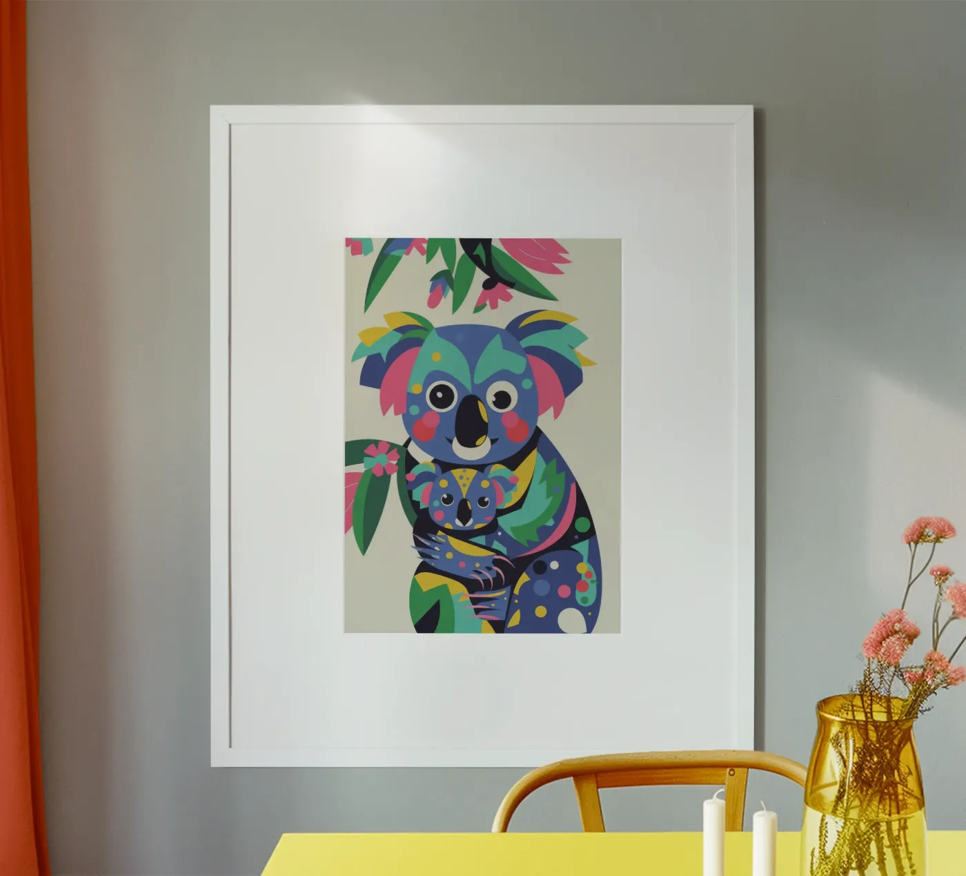 Koala e bambino poster da Seren Liodra