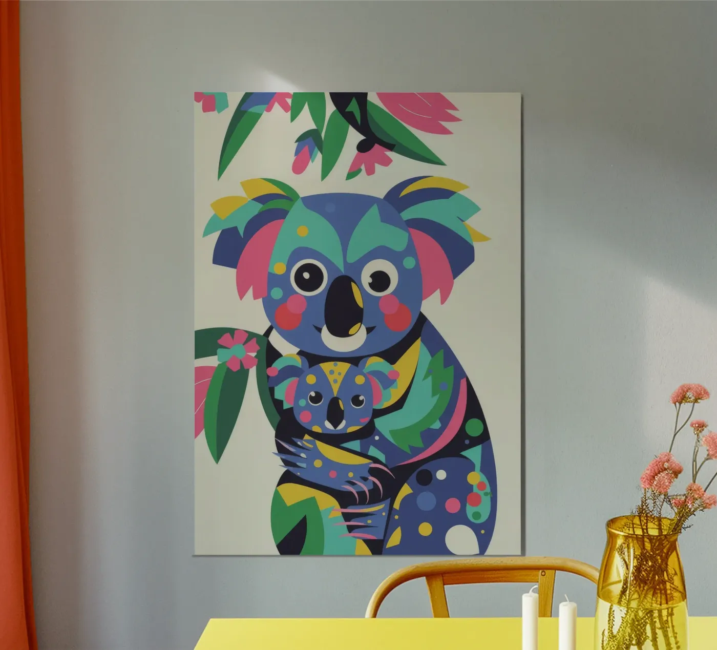 Koala e bambino poster da Seren Liodra