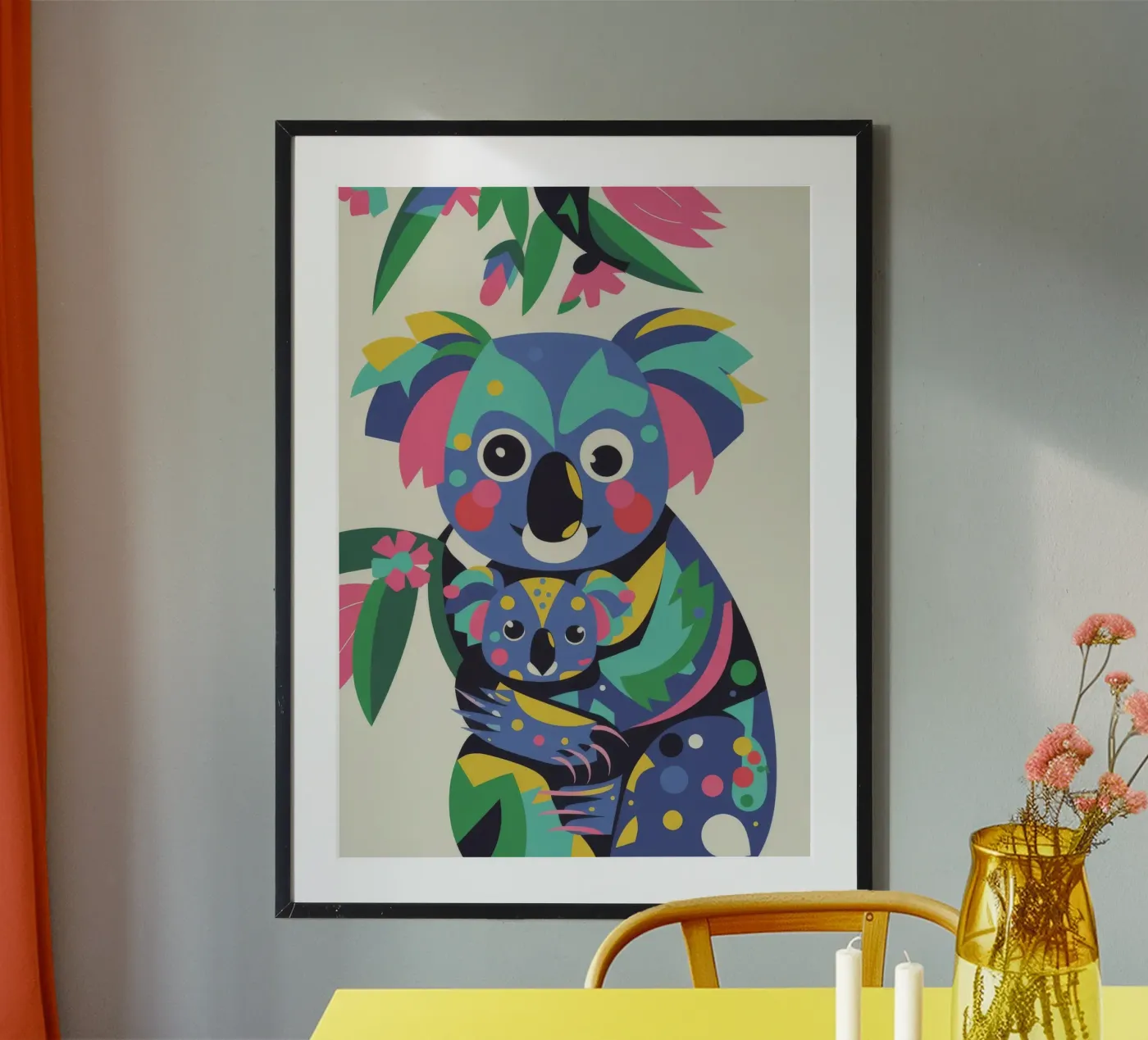 Koala e bambino poster da Seren Liodra