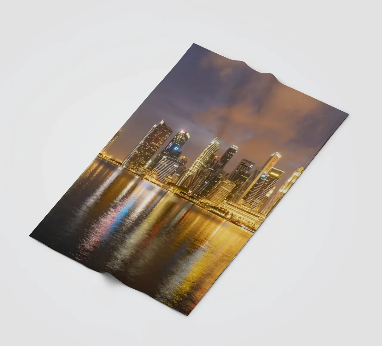 Singapur fleece blanket by Reisefotografie - Bilder aus aller Welt