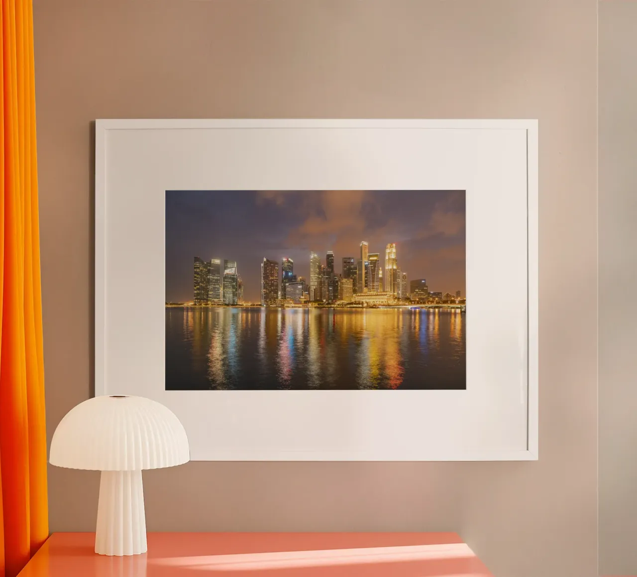 Singapur poster con telaio in alluminio da Reisefotografie - Bilder aus aller Welt
