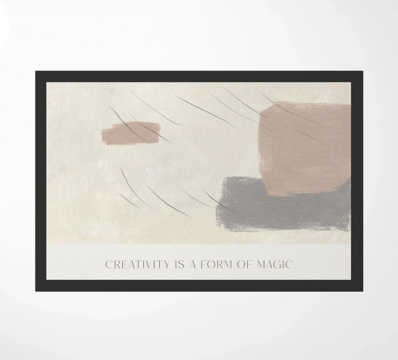 Creativity Is A Form Of Magic doormat by treechild