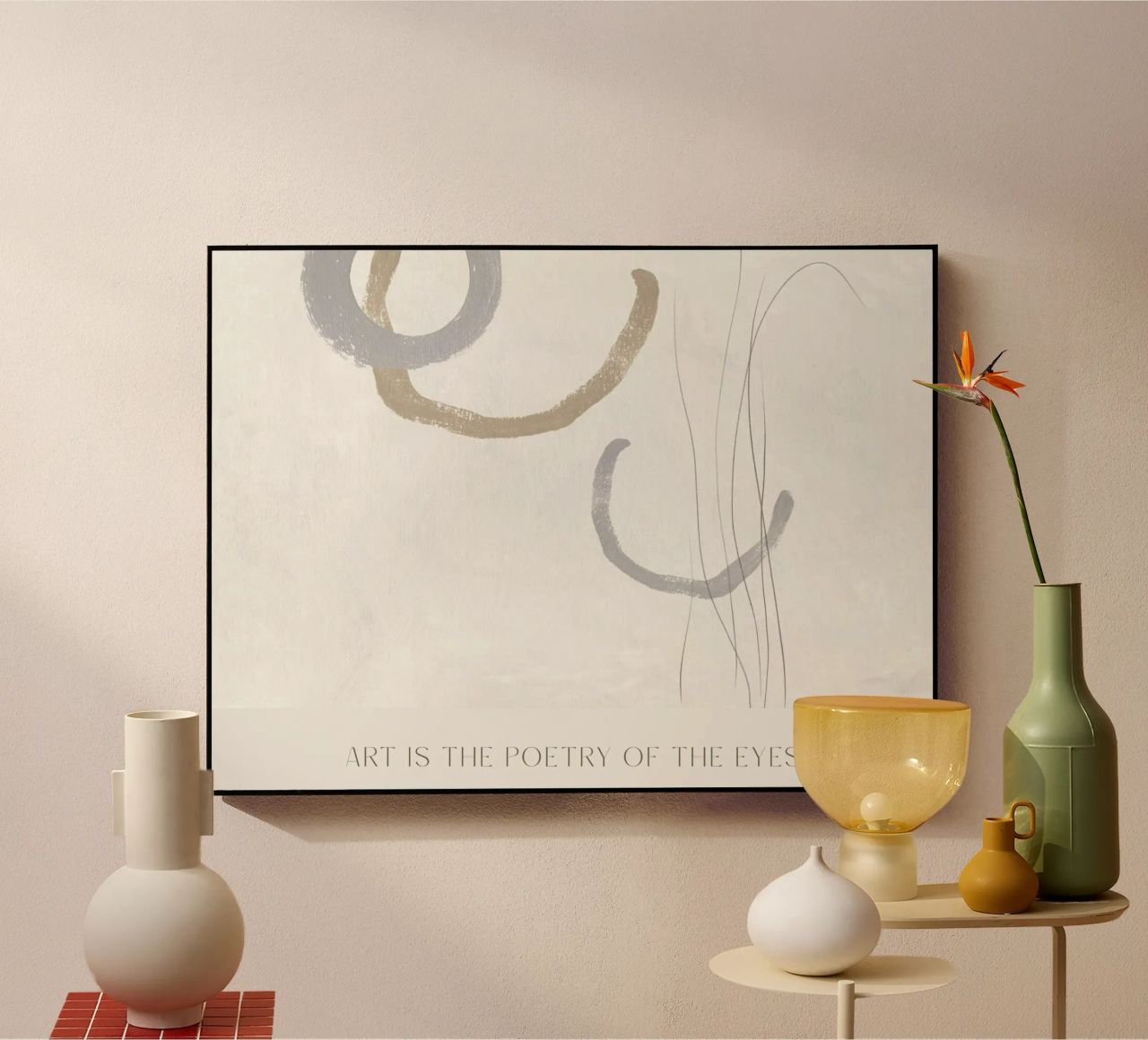 Art Is The Poetry Of The Eyes plexiglass da treechild