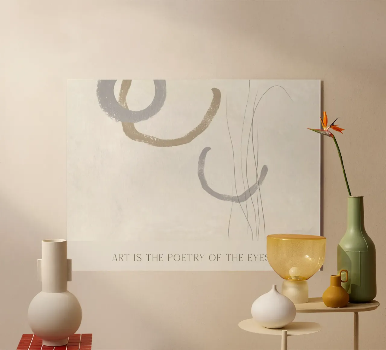 Art Is The Poetry Of The Eyes acrylic glass by treechild
