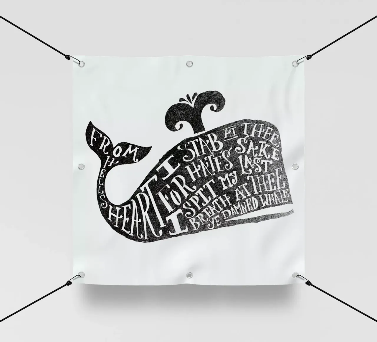 ye damned whale PVC Plane von Matthew Taylor Wilson