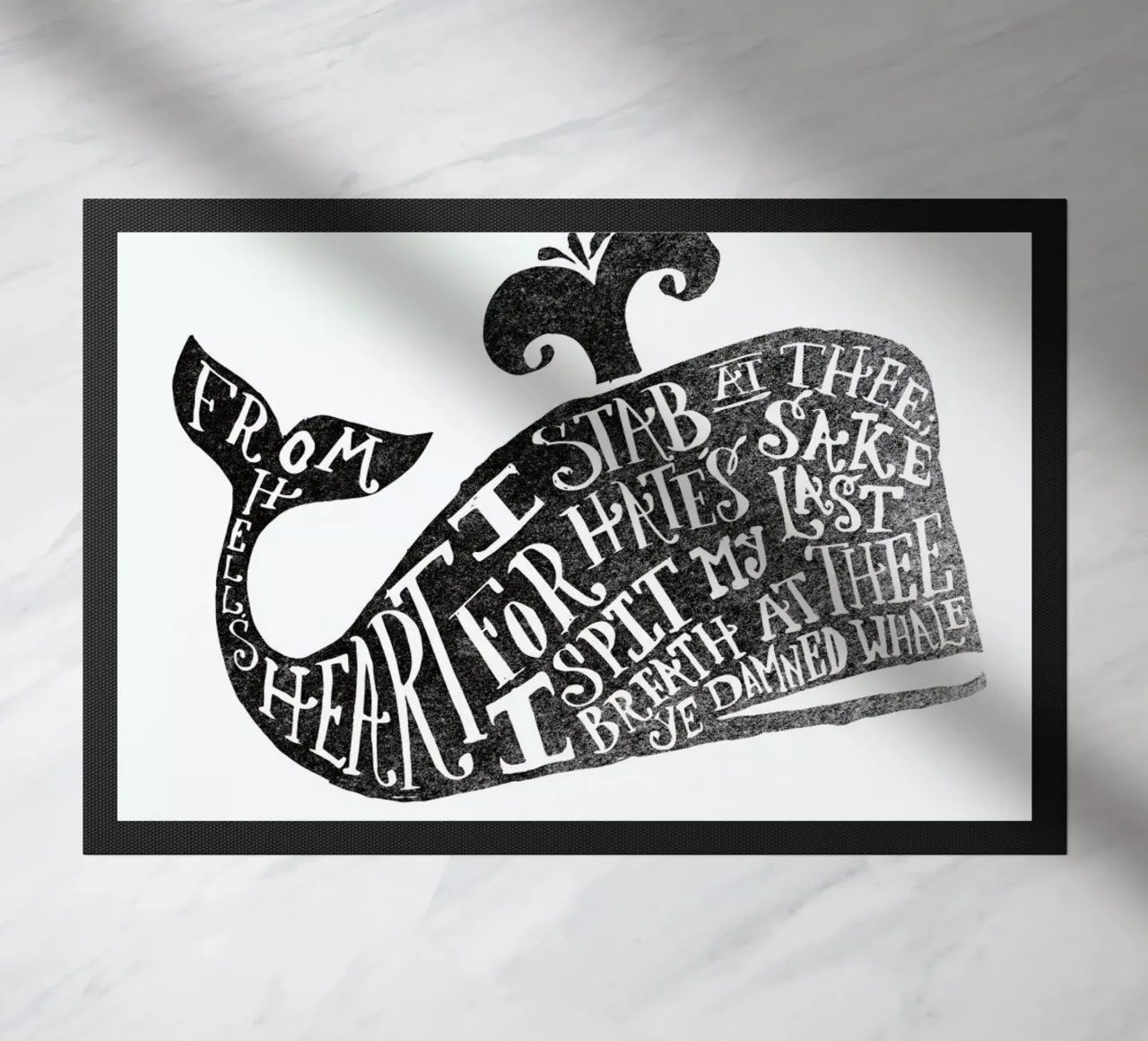 ye damned whale paillasson de Matthew Taylor Wilson