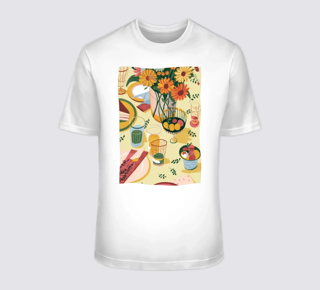 Sunflower Table Setting t-shirt by Kamera Obskura