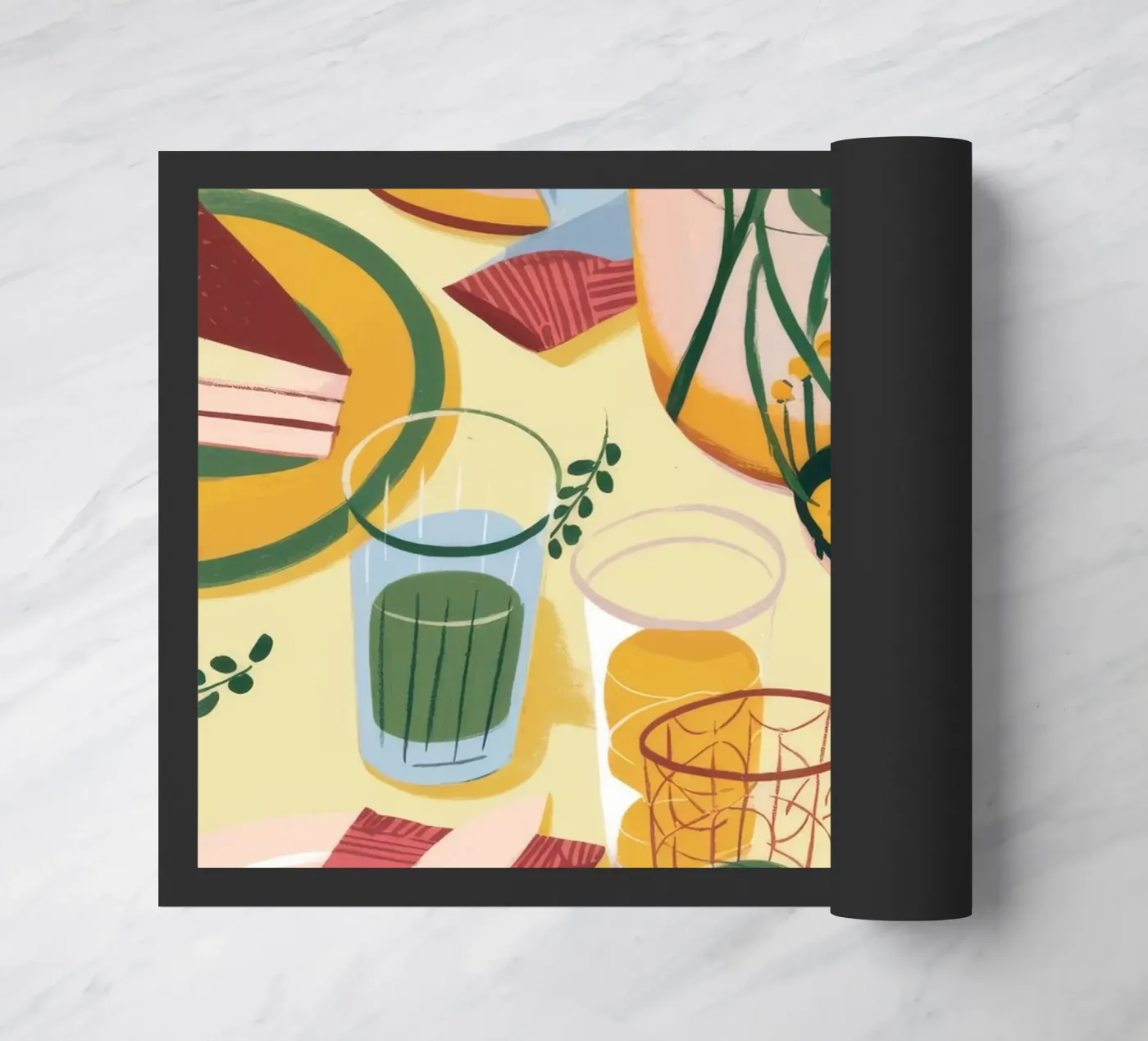 Sunflower Table Setting deurmat van Kamera Obskura