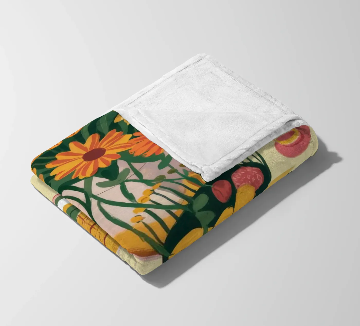 Sunflower Table Setting fleecedeken van Kamera Obskura