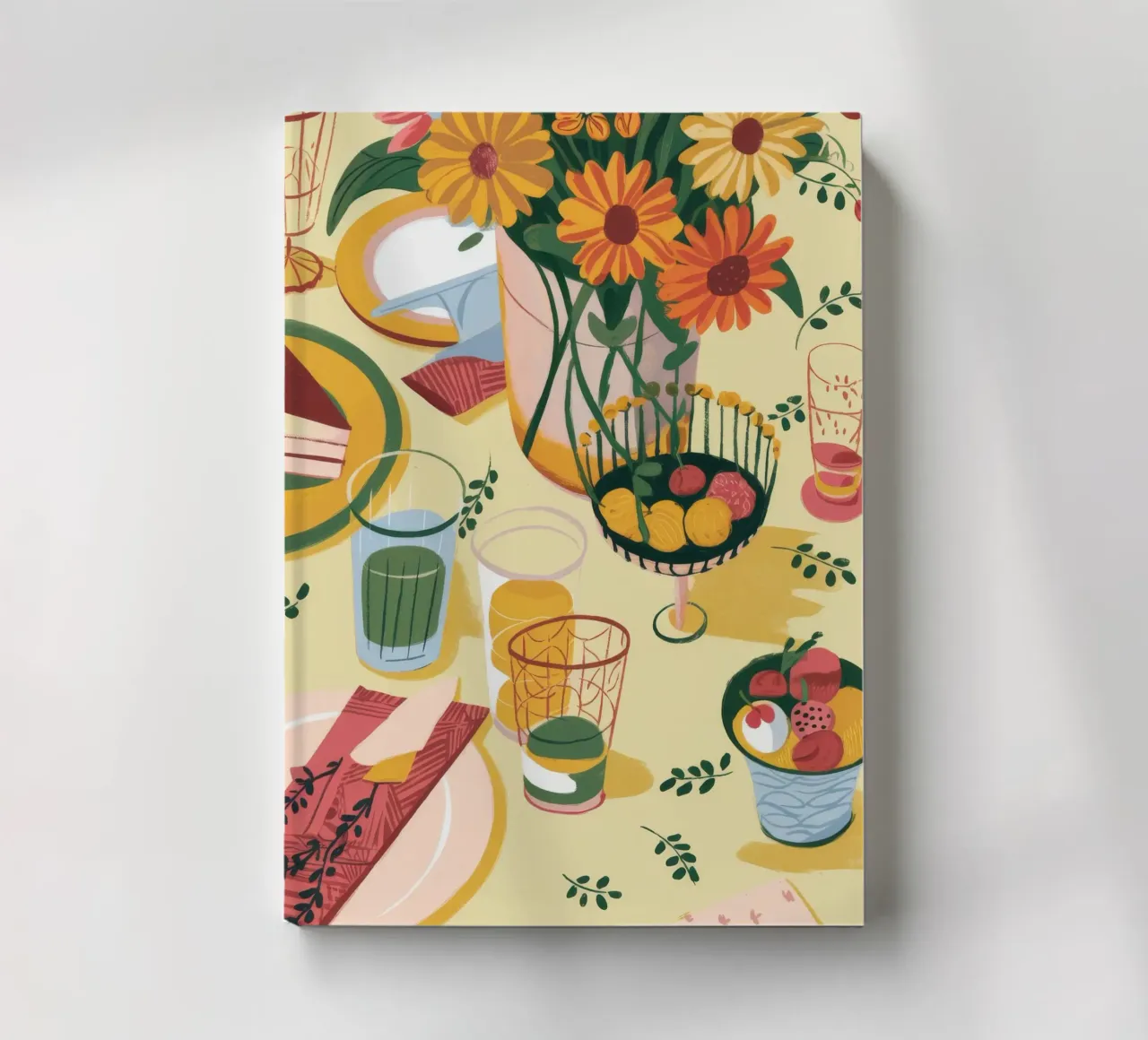 Sunflower Table Setting notebook by Kamera Obskura