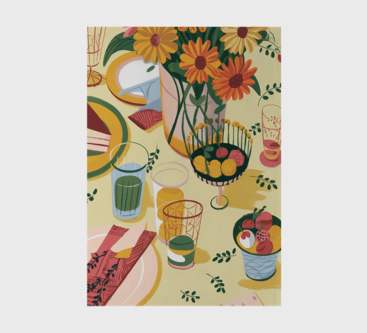 Sunflower Table Setting notebook by Kamera Obskura